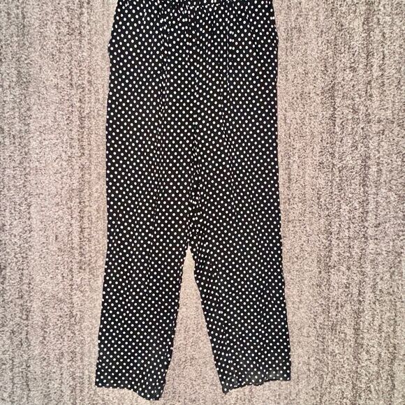 Popsugar Women's Rayon Black Polka Dot Romper Jumpsuit Dress NWT Small - Picture 4 of 8